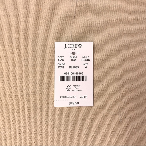 J CREW Brand New 3 ½” Women’s Chino Shorts — size 4 — Pale Chambray Blue NWT - Picture 6 of 7